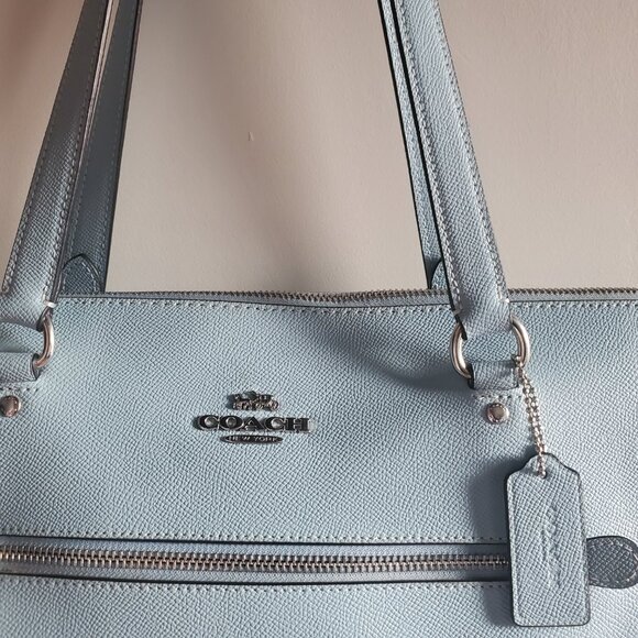 Light blue Coach tote - Picture 9 of 11